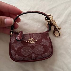 Coach Mini Nolita Bag Charm In Signature Canvas